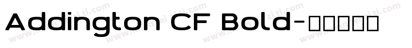 Addington CF Bold字体转换